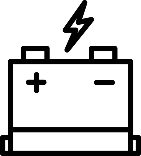 Bilbatteri Enkel Illustration — Stock vektor