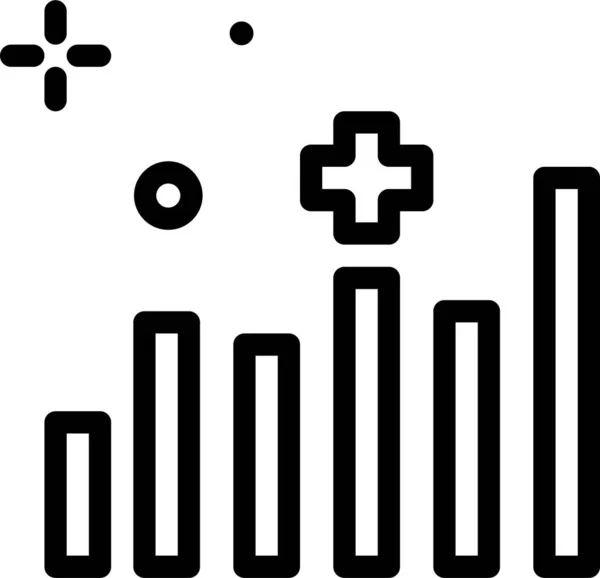 Gráfico Icono Web Ilustración Simple — Vector de stock