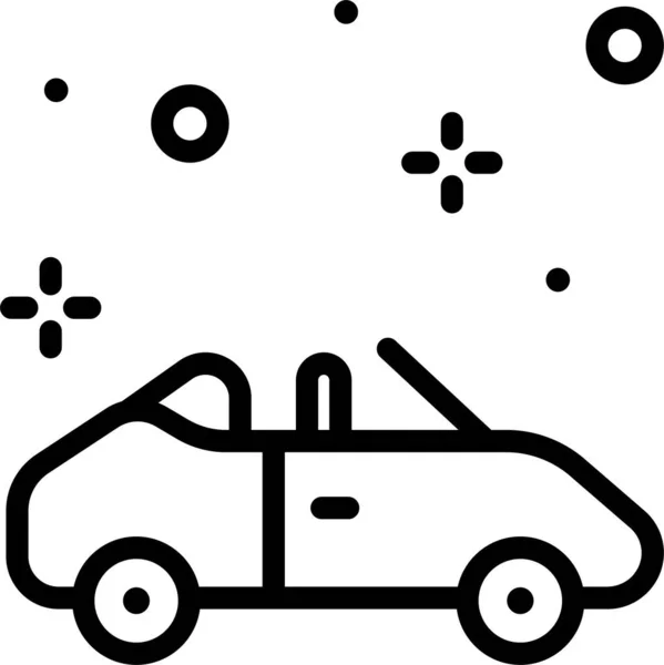 Carro Ícone Web Ilustração Simples — Vetor de Stock