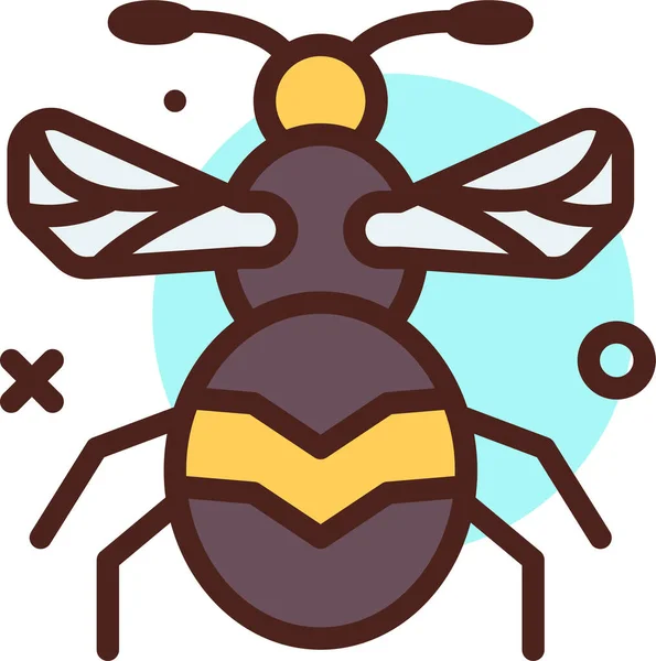 Insecto Ilustração Vetor Ícone Web — Vetor de Stock