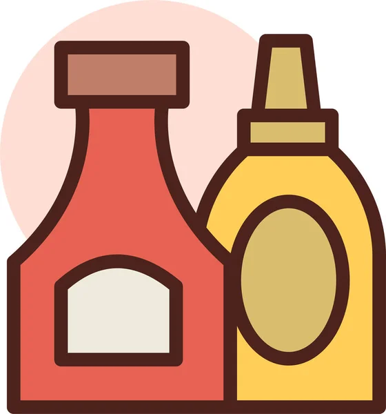 Flasche Web Symbol Einfache Illustration — Stockvektor