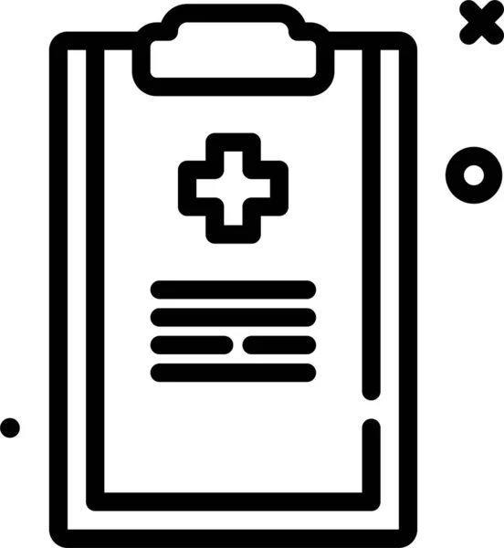 医疗报告 简单的设计 — 图库矢量图片