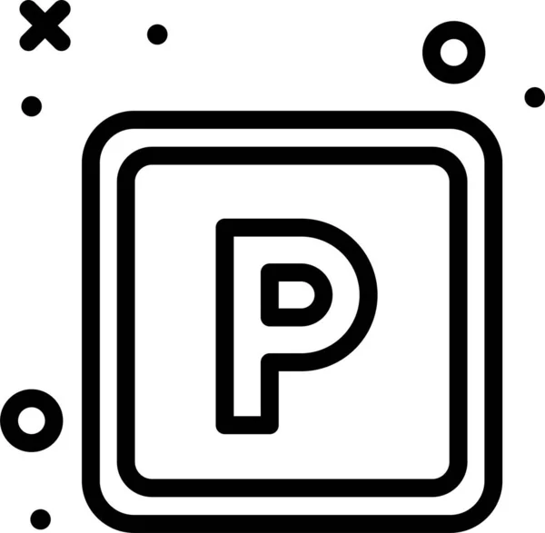 Parking Web Icon Simple Design — Stock Vector