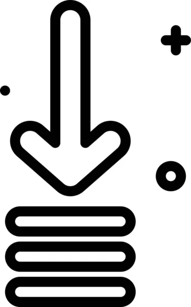 Flecha Icono Web Diseño Simple — Archivo Imágenes Vectoriales