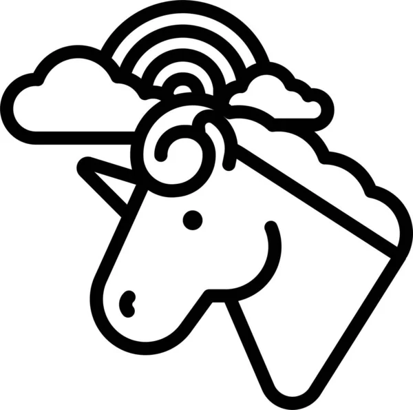 Pecore Icona Web Semplice Illustrazione — Vettoriale Stock