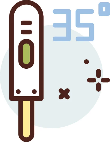 Ikona Zmrzliny Vektorová Ilustrace — Stockový vektor