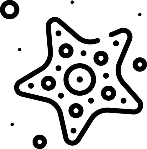 Rozgwiazdy Ikona Web Prosta Ilustracja — Wektor stockowy