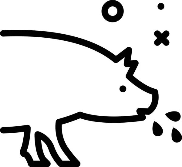 Carino Animale Cane Cartone Animato Vettore Illustrazione Grafica Design — Vettoriale Stock
