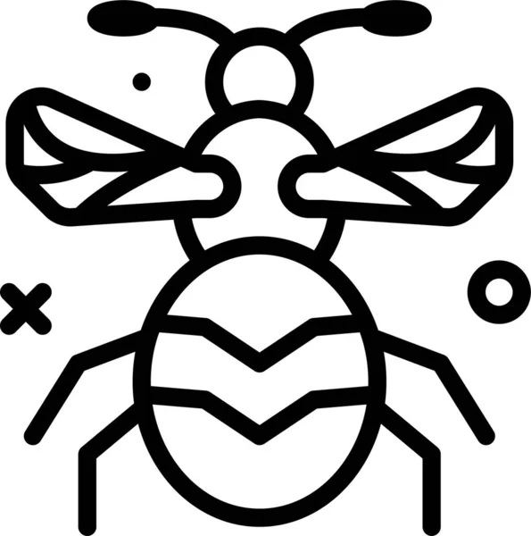 Insecte Icône Web Illustration Simple — Image vectorielle