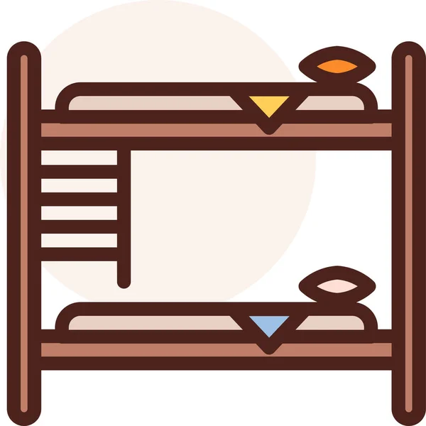 Möbel Web Symbol Einfache Vektor Illustration — Stockvektor