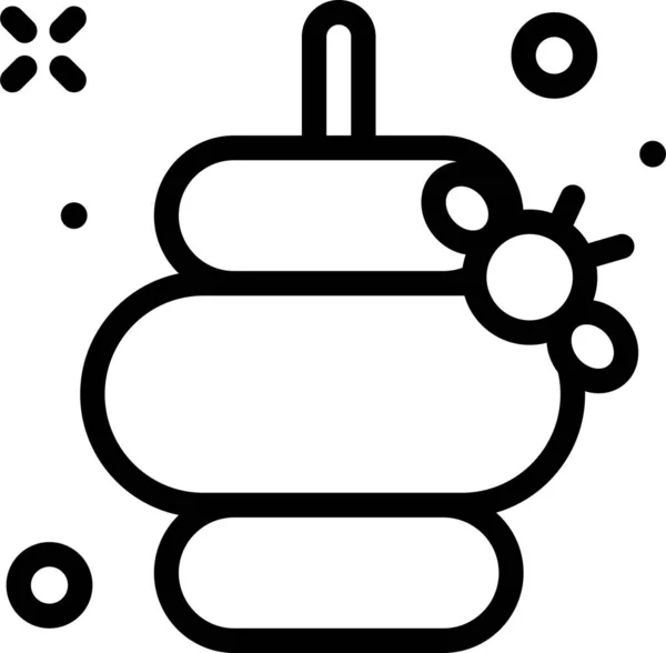 Baby Web Symbol Einfache Illustration — Stockvektor