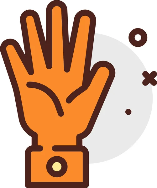 Guantes Icono Web Ilustración Simple Vector — Vector de stock