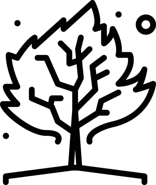 Árvore Web Ícone Ilustração Vetorial Simples — Vetor de Stock