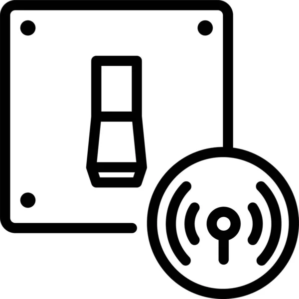 Icona Wifi Illustrazione Vettoriale Piatta Della Tecnologia Wireless — Vettoriale Stock