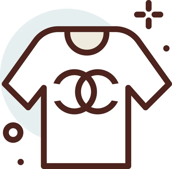 Camiseta Icono Web Ilustración Simple — Vector de stock