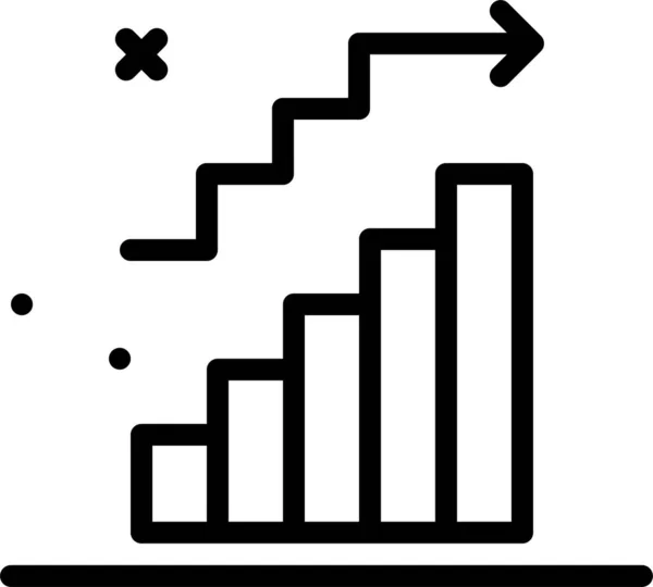 Statistik Und Analyse Symbol Vektordarstellung Isoliert Auf Weißem Hintergrund — Stockvektor