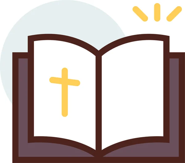 Biblia Icono Web Ilustración Simple — Archivo Imágenes Vectoriales