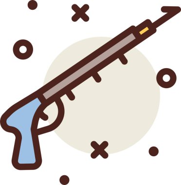 Bir karikatür kurşun ikonunun vektör çizimi