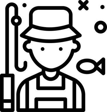 Avatar simgesi, vektör illüstrasyonu