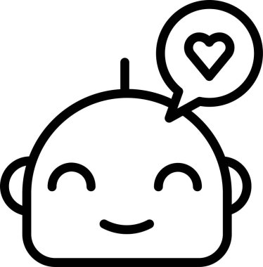 Aşk. Web simgesi vektör illüstrasyonu