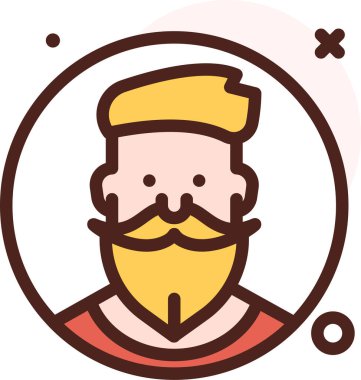 Avatar simgesi, vektör illüstrasyonu