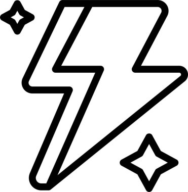 Elektrik güç simgesinin vektör illüstrasyonu