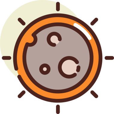 Kahve. Web simgesi basit illüstrasyon