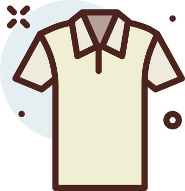 Gömlek Web simgesi, basit vektör illüstrasyonu