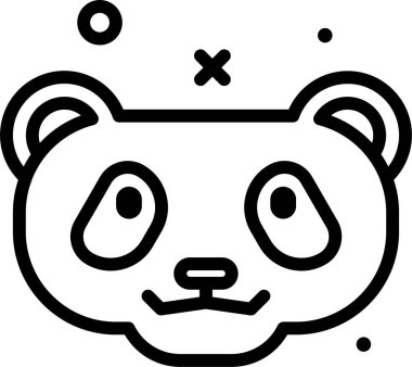 Kedi. Web simgesi basit illüstrasyon