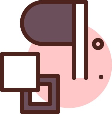 Şirin bir çizgi film kedisinin vektör çizimi