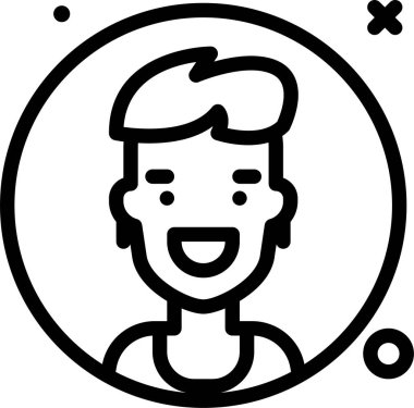 Avatar simgesi, vektör illüstrasyonu