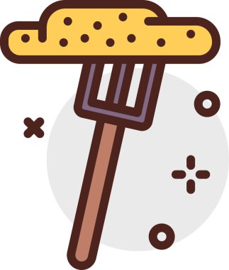 Bahçıvanlık. Web simgesi basit illüstrasyon