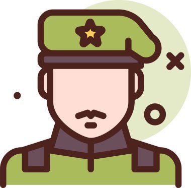 Sakallı ve şapkalı bir adam.