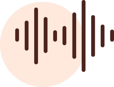 Bir müzik simgesinin vektör illüstrasyonu