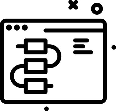 ağ web simgesi, basit vektör illüstrasyonu 