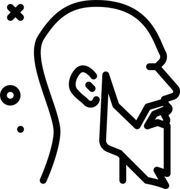 Avatar simgesi, vektör illüstrasyonu