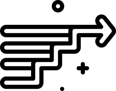 yön web simgesi, basit vektör illüstrasyonu 