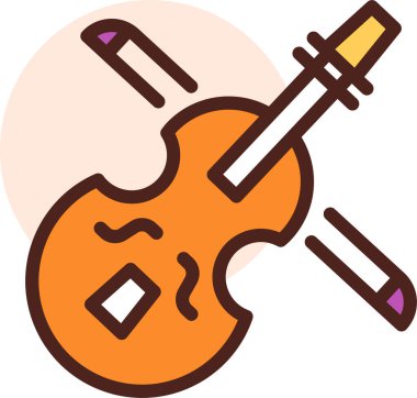 Gitar. Web simgesi basit illüstrasyon