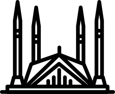 Bina. Web simgesi basit illüstrasyon