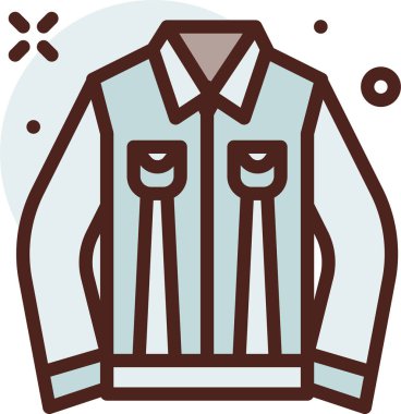 Kıyafetler. Web simgesi basit illüstrasyon