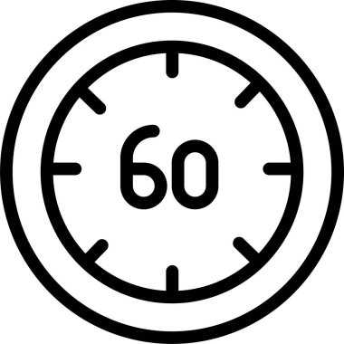 Saat. Web simgesi basit illüstrasyon