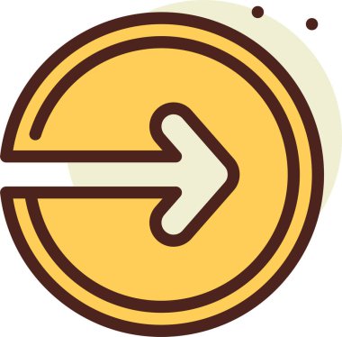 ok simgesi vektör illüstrasyonu