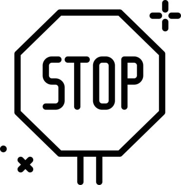 Yol. Web simgesi basit illüstrasyon