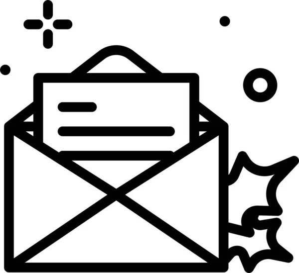 Briefumschlag Web Ikone Einfaches Design — Stockvektor