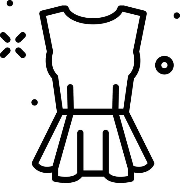 Abbigliamento Icona Web Semplice Illustrazione Vettoriale — Vettoriale Stock
