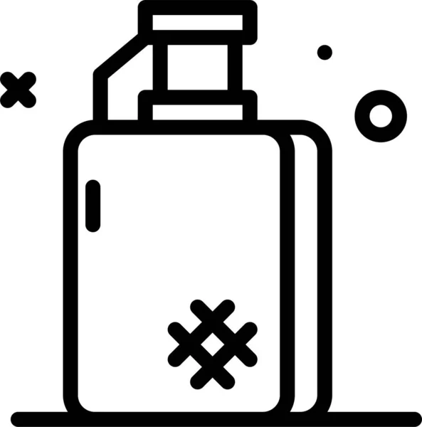 Perfume Icono Web Ilustración Simple — Vector de stock