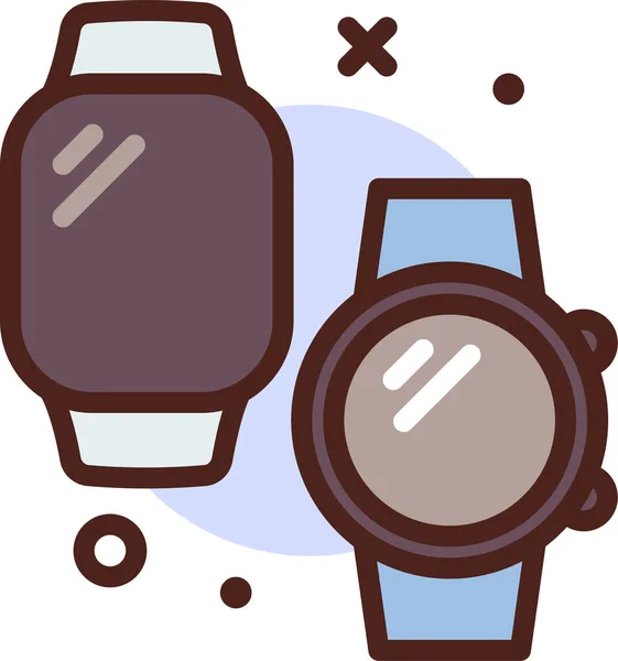 Montre Icône Web Illustration Simple — Image vectorielle