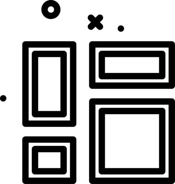 Frame Web Symbol Einfache Vektorillustration — Stockvektor