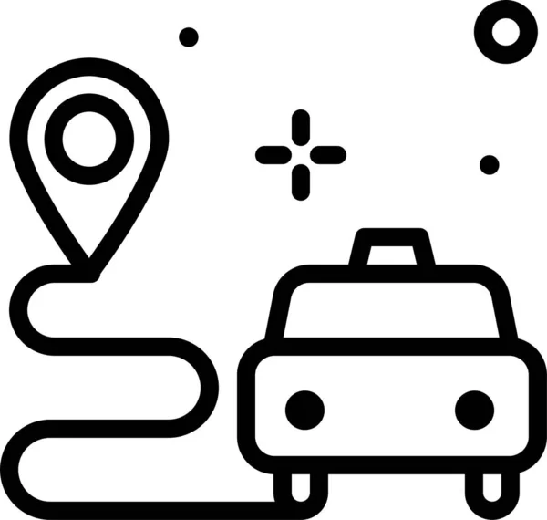 Coche Icono Web Ilustración Simple — Vector de stock