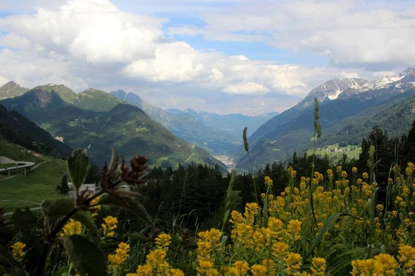 Paisaje Suizo Gotthard Pass — Foto de Stock
